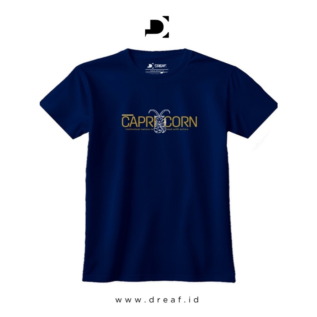 Dreaf T-Shirt Kaos Zodiac Series Capricorn - Tshirt Kaos Unisex
