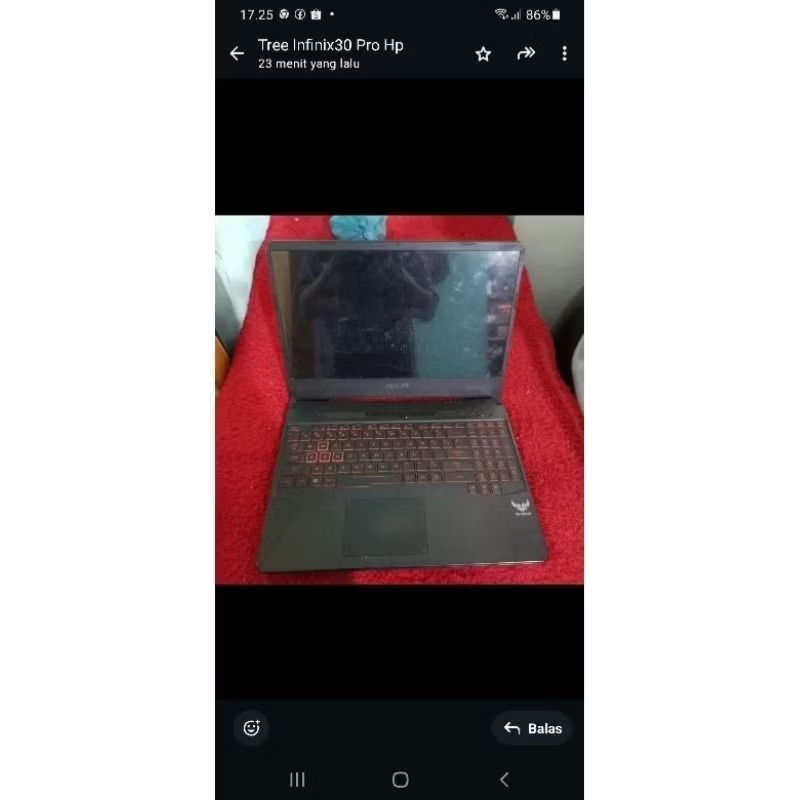laptop asus fx505dy matot murah
