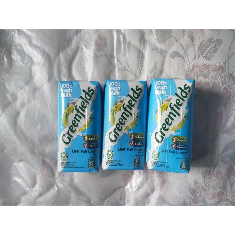 

Greenfield UHT Full Cream 200 ml satuan NO SEDOTAN