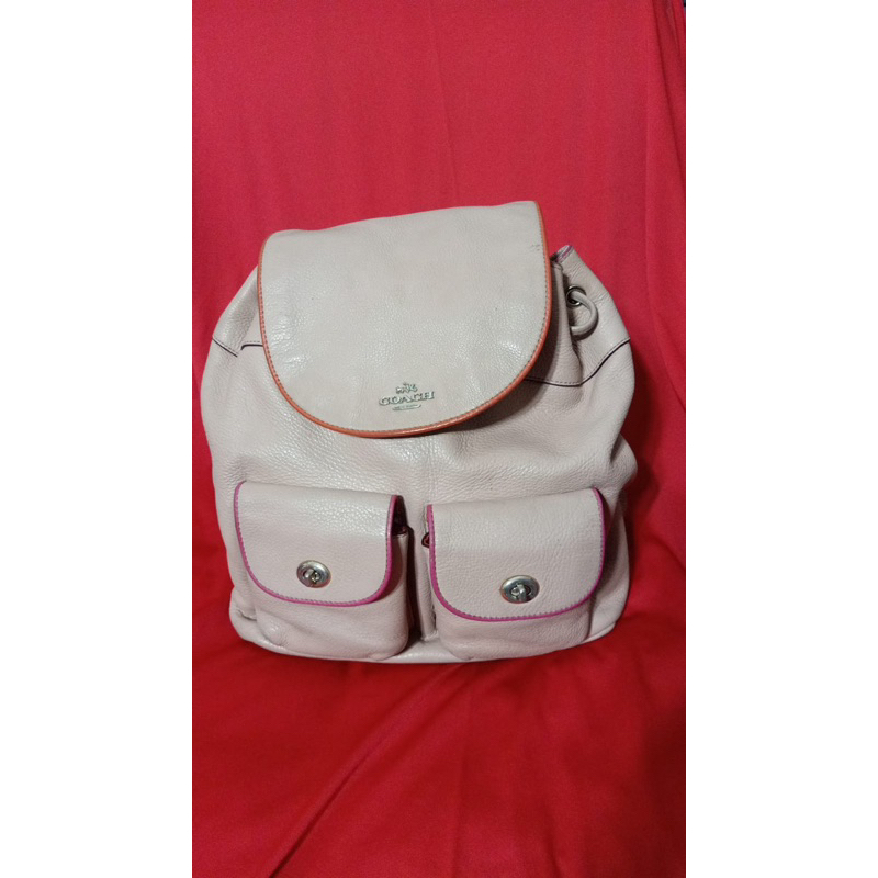 Tas ransel serut Merk Coach Lengkap charm