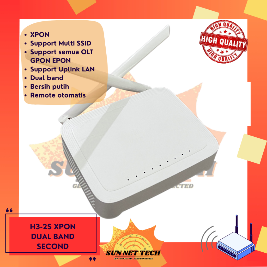 Xpon Dual Band Second H3-2S Support Ethernet Uplink