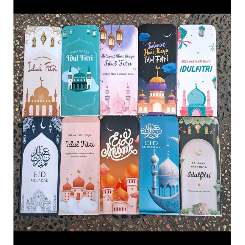 

Amplop Lebaran Jumbo Isi 50pcs Motif Islami