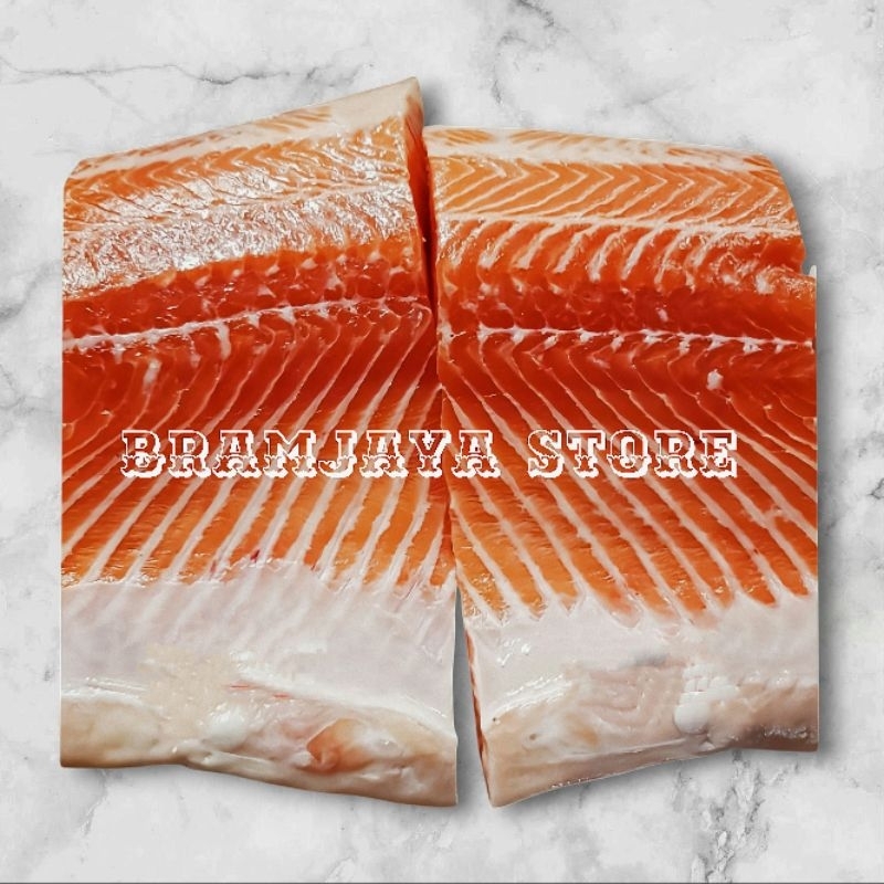 

SALMON FILLET PREMIUM 100% FRESH @1kg [sashimi-grade]