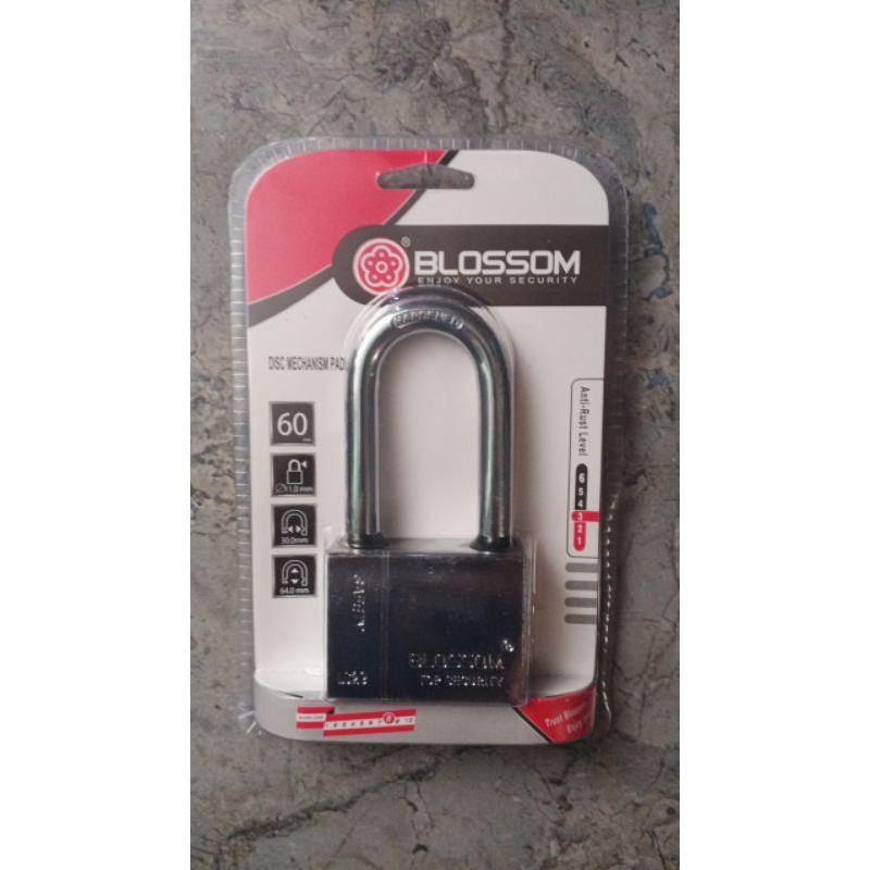 Blossom Gembok kotak besi baja LS21  leher panjang