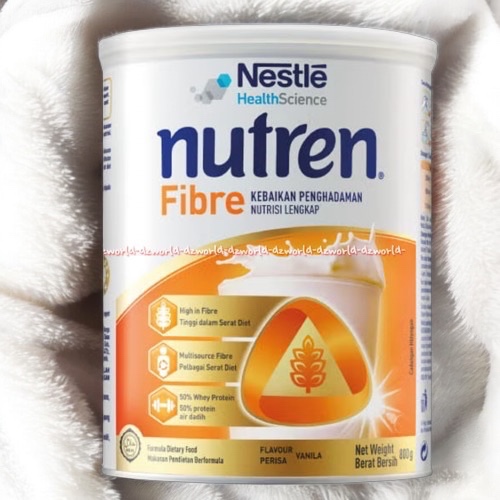 

Nestle Nutren Fibre 800gr Nutrisi Lengkap Kemasan Kaleng Rasa Vanilla Rendah Laktosa Gula Susu Untuk Fungsi Saluran Pencernaan Faiber