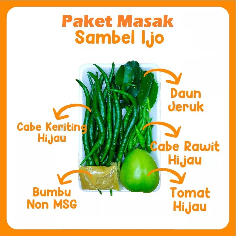 

Paket Sambel Hijau Ready to Cook Fresh Instan Food Preparation Siap Masak