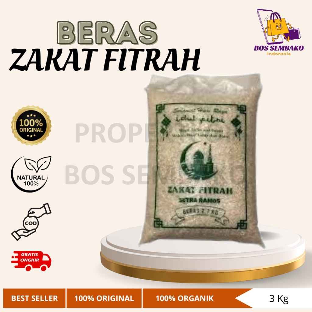 

Beras Zakat Fitrah 3 Kg Murah, Pulen & Bersih