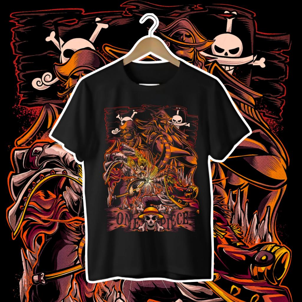 KAOS DISTRO PREMIUM ANIME ONE PIECE SHIROHIGE WHITEBEARD EDWARD NEWGATE