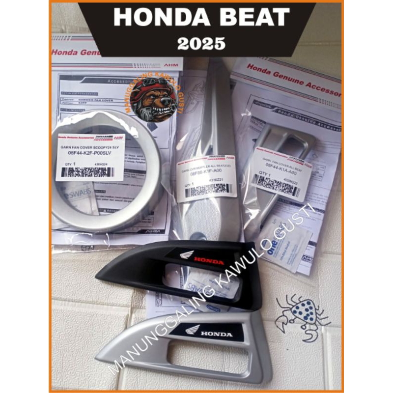 Garnish muffler kenalpot honda beat street deluxe 2020-2025