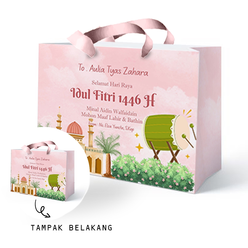 

SLIDIGBAG PAPERBAG TAS KERTAS EDISI LEBARAN ukuran 30 x 22 x 8.5 CM