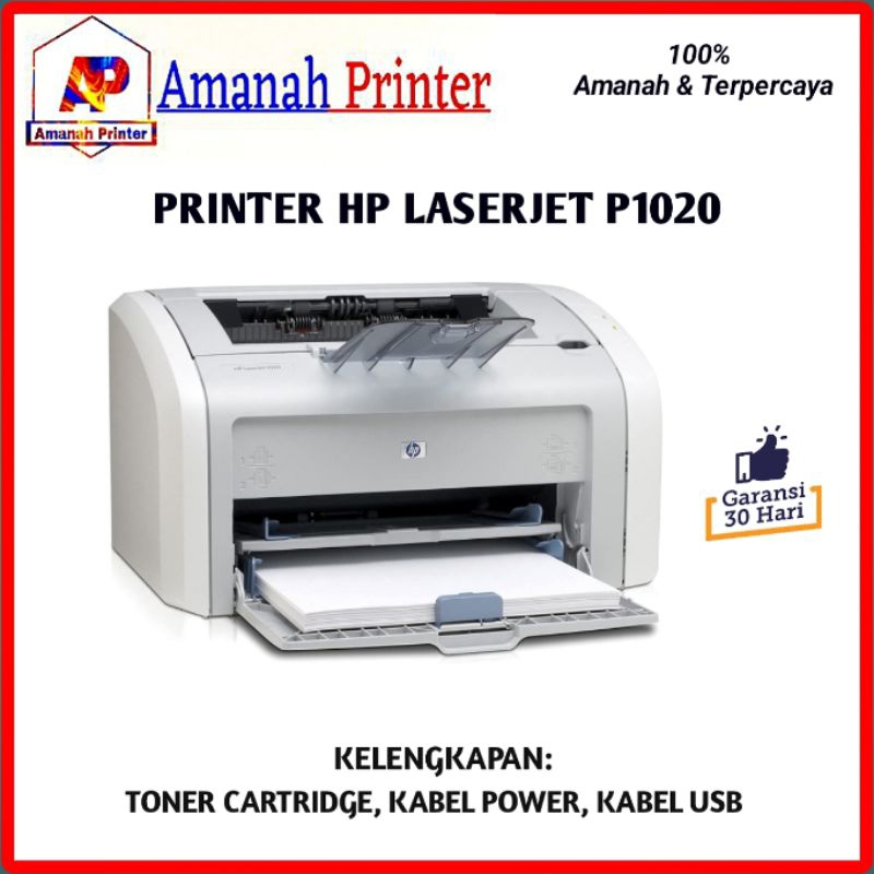 Printer HP Laserjet 1020 Toner 12a Monokrom siap pakai