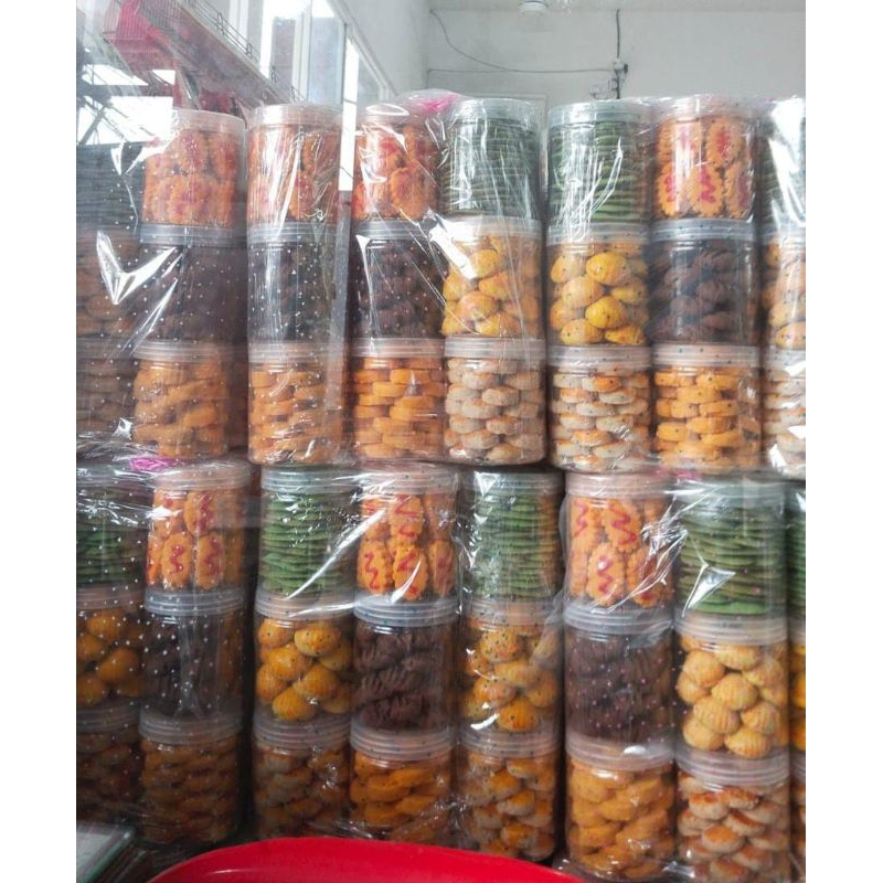 

Paket Hampers Hadiah Oleh2 Kue Kering isi 6 Toples