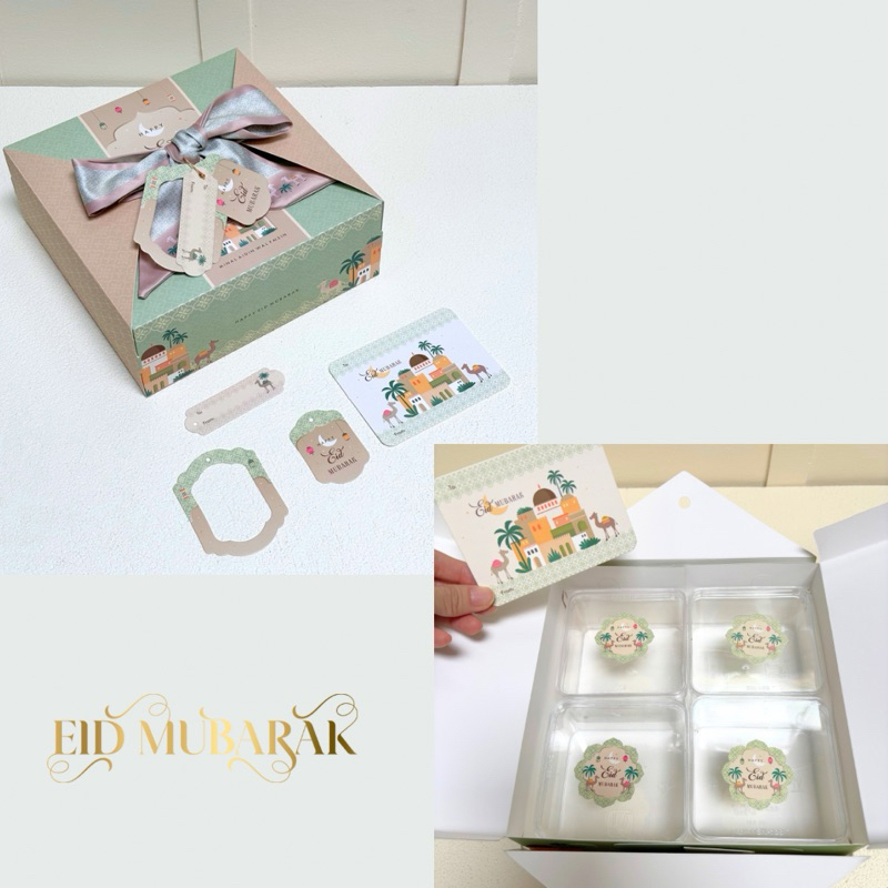 

RB 5 Set Box Jinjing Twilly Leya 20x20x8cm 22x22x7cm Box Idul Fitri Lebaran