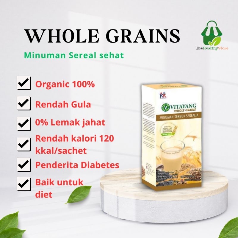 

Vitayang Whole Grains [15 sachet] | Minuman Serbuk Paket Sarapan Pagi Sehat Baik Untuk Diet & Kesehatan