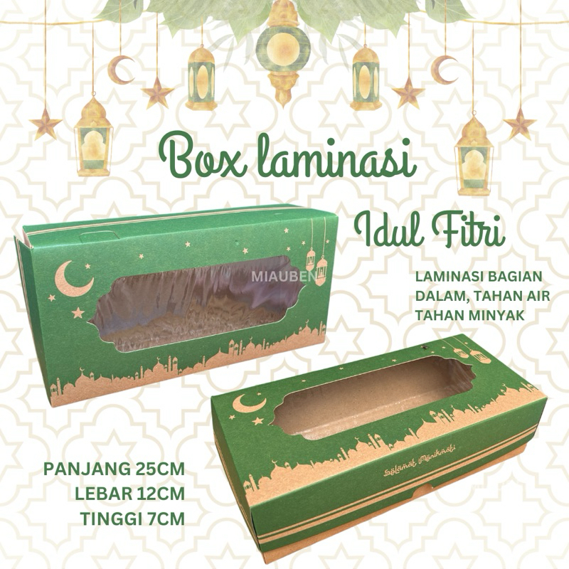 

isi 5 box kue lebaran box laminasi persegi panjang