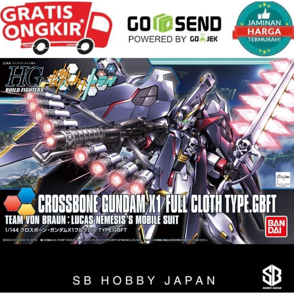 HG 1/144 Gundam Crossbone FullCloth Bandai