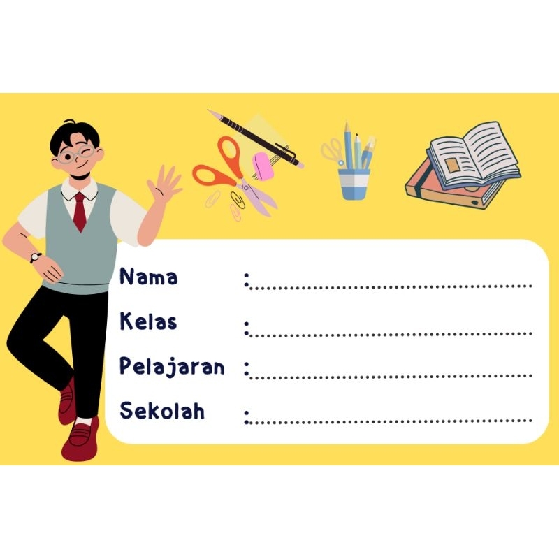 

Stiker Label Buku Sekolah