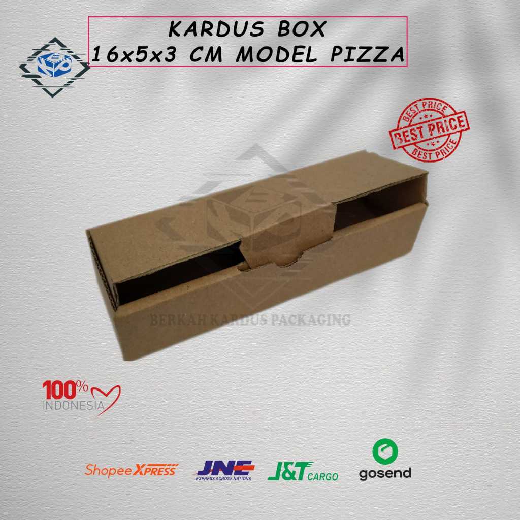 

Kardus karton box 16x5x3 cm model piza