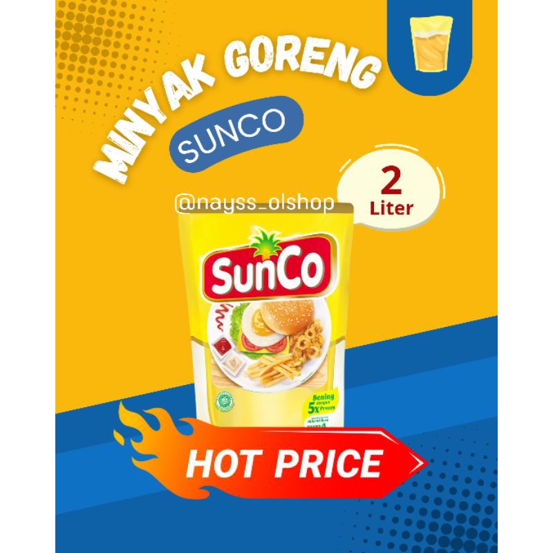 

Minyak Goreng Sunco 2L | Sunco 2 Liter kemasan Pouch