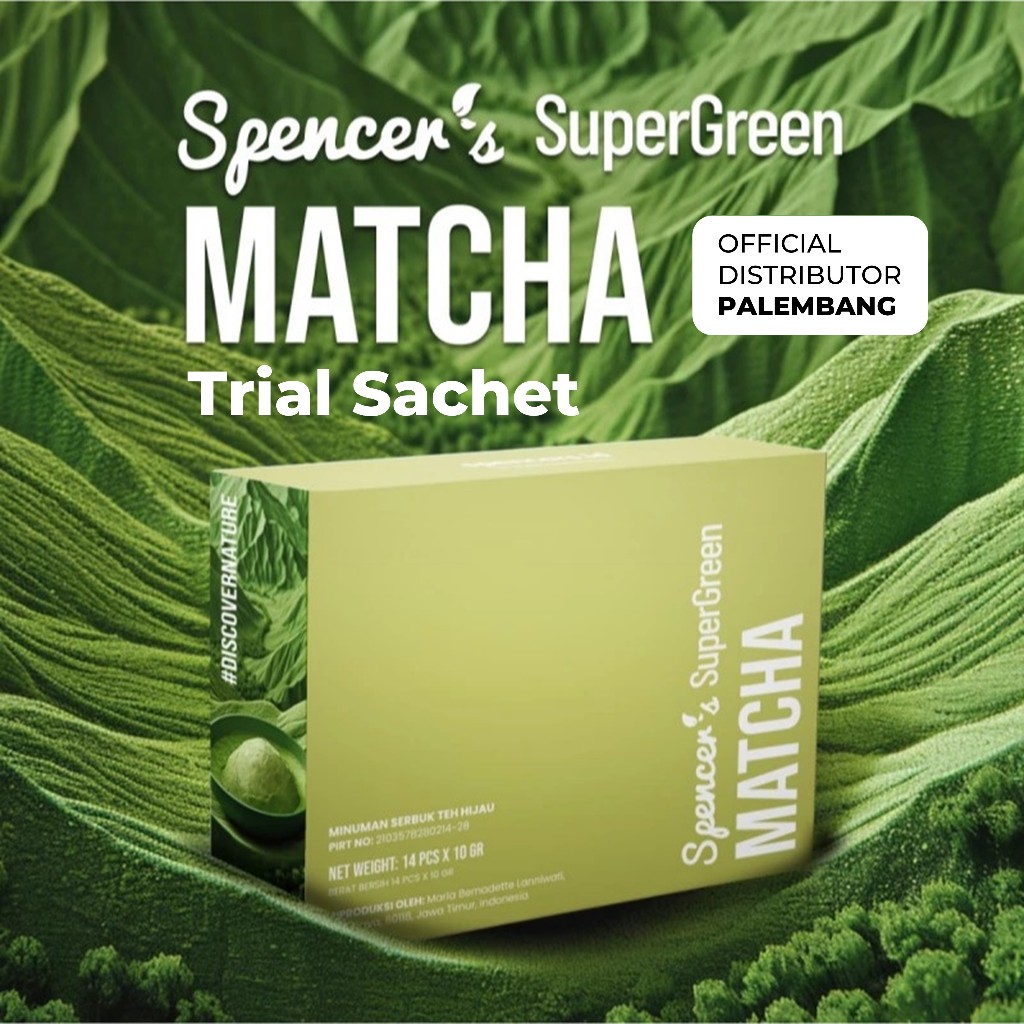 

TRIAL SACHET (Eceran) Spencer's MealBlend - Supergreen Matcha | Meal Replacement Rasa Green Tea Solusi Langsing (100% ORIGINAL) Spencers Meal Blend Spencer Minuman Fiber Serat Pelangsing Diet Spenser