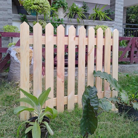 nakai wood - Pagar Kayu Pembatas Jati Belanda/ Pagar Kayu Aesthetic/ Pagar Kayu Taman/ Pagar Rumah