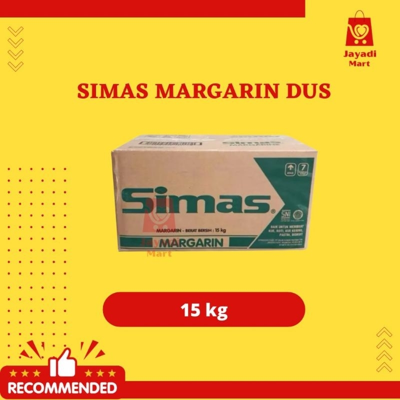 

SIMAS MARGARIN 15KG 1DUS (SAMEDAY ONLY)