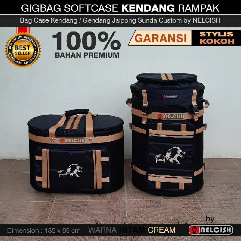 Softcase Tas Gigbag Kendang Sunda Rampak Jaipong Sarung Gendang Custom Reques Warna Free Bordir by N