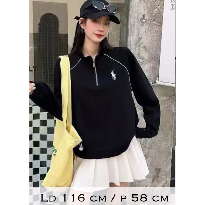 sweater kaos wanita bordir atasan lengan panjang