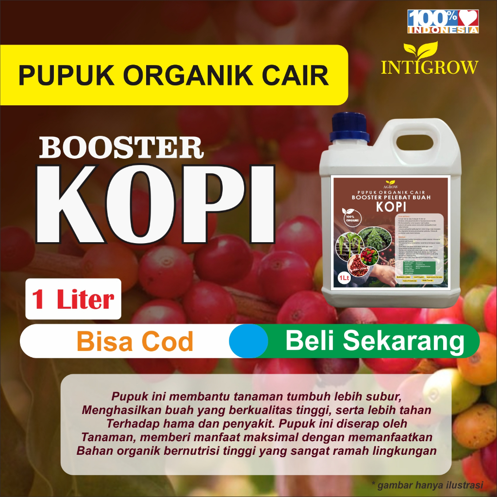 Pupuk Organik Cair Pupuk Kopi Agar Berbuah Lebat Pupuk Semprot Pelebat Buah Kopi