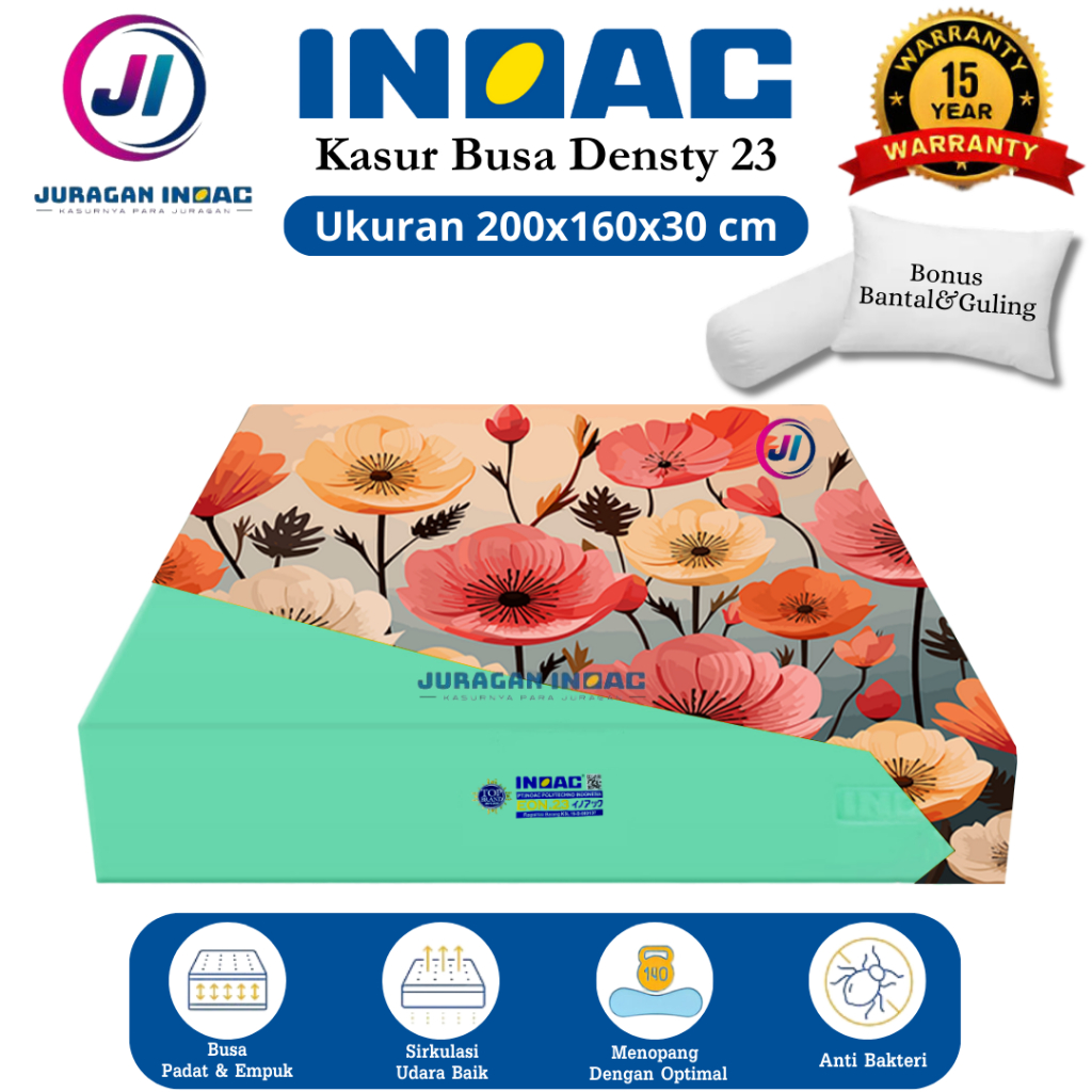 [ 200x160x30 ] Kasur Busa Inoac No 2 Murah Tebal 30 cm Garansi 20 Tahun Original