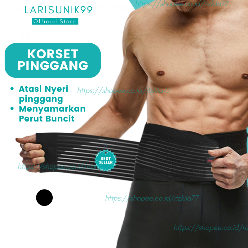 Korset Lumbal Sakit Pinggang Saraf Kejepit HNP Penyangga Tulang Ekor Belakang Korset Lumbar Nyeri Pi