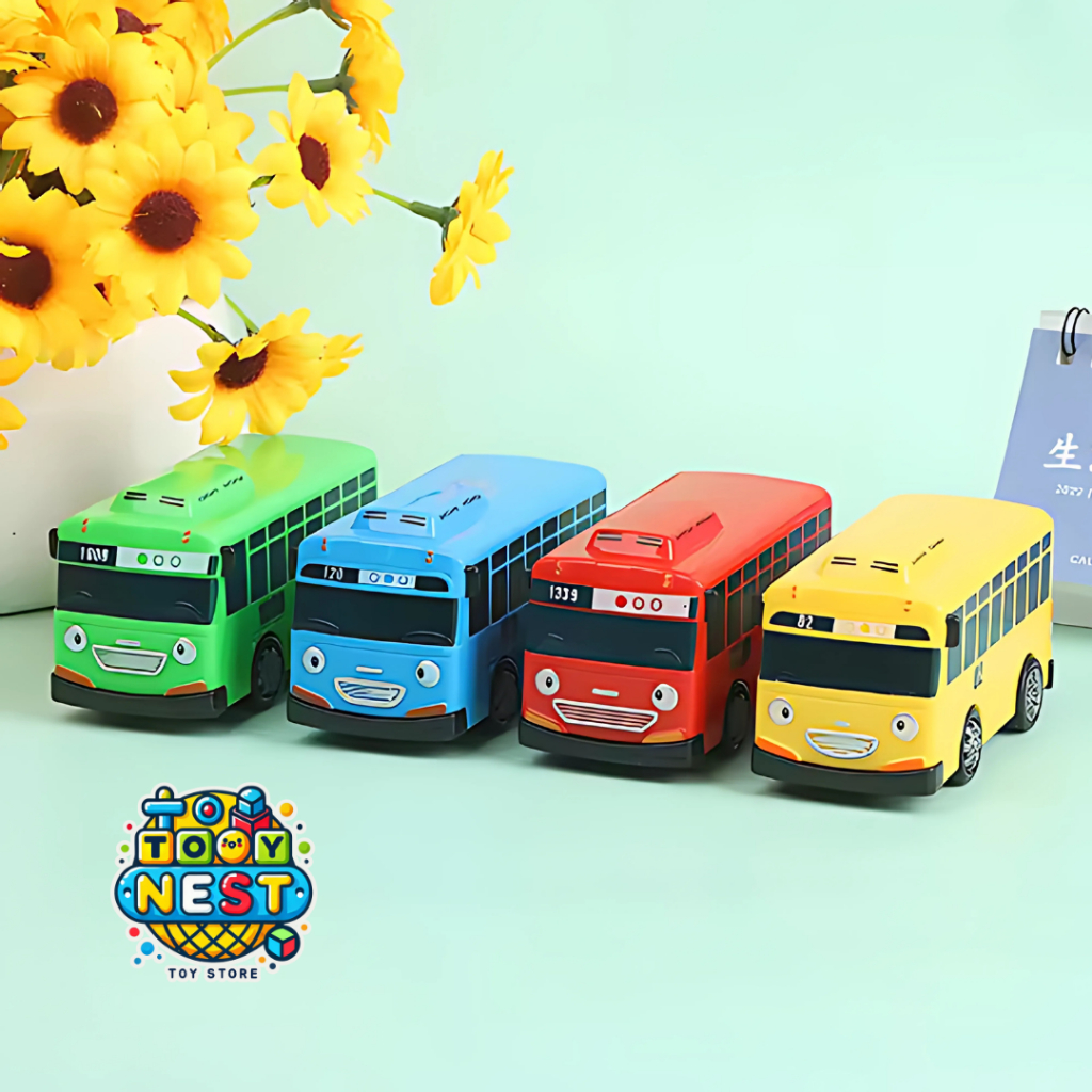 MAINAN MOBIL TAYO ISI 4PCS PULL BACK MOBIL LITTLE BUS TAYO MAINAN ANAK