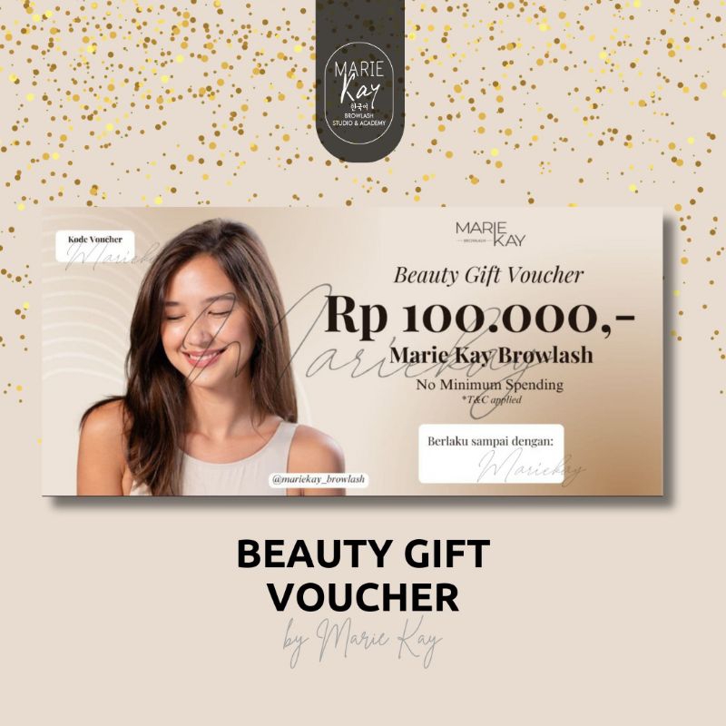 Beauty Gift Voucher hadiah ulang tahun Sahabat teman pacar Ibu Mama Kecantikan perawatan Istri kado 