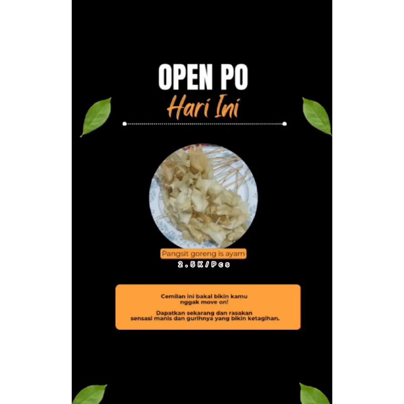 

Open PO Hari Ini Pangsit Goreng Is Ayam