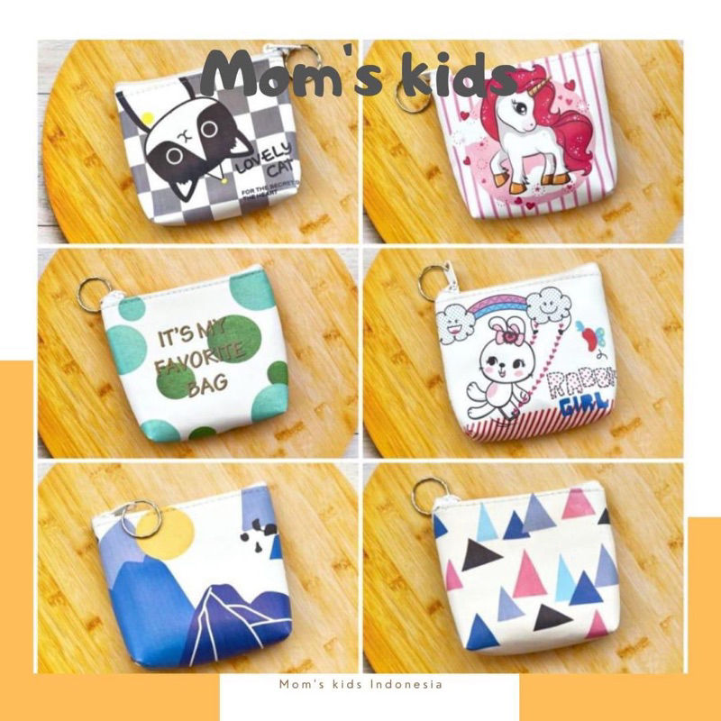 Pouch Mini Live Style Wanita Dompet Koin Gantungan Kunci
