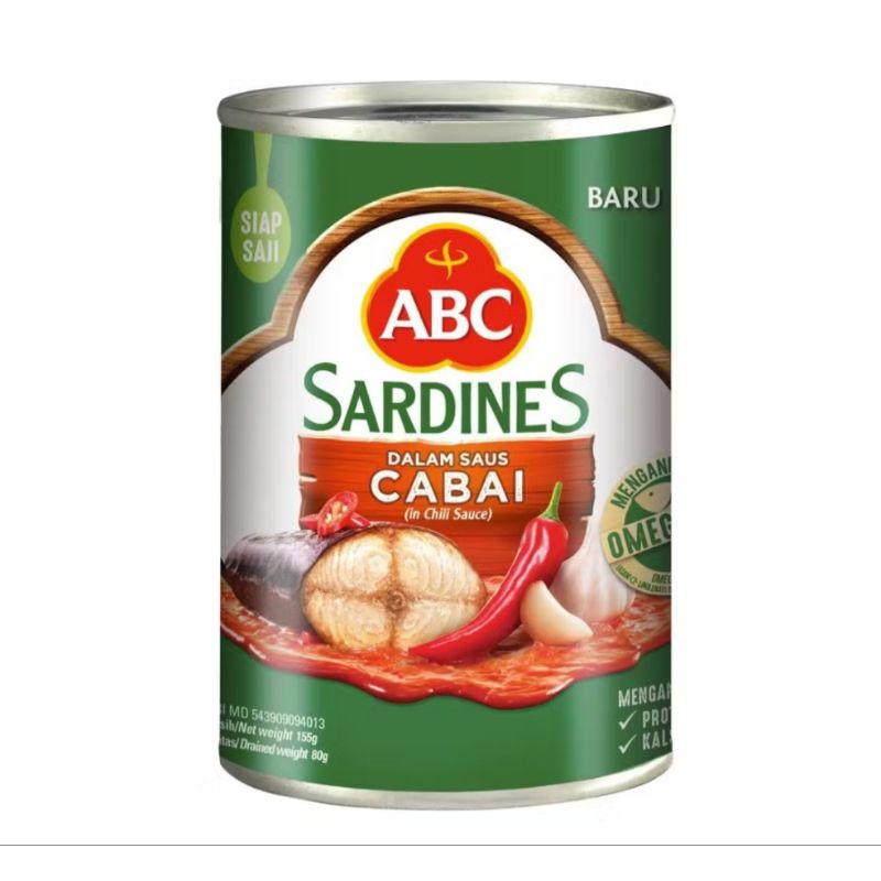 

ABC Sarden Saus Cabai 155 gram