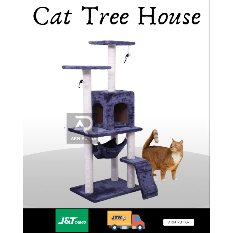 Rumah Kucing Ayunan Santai - Cat Tree House - Cat Condo