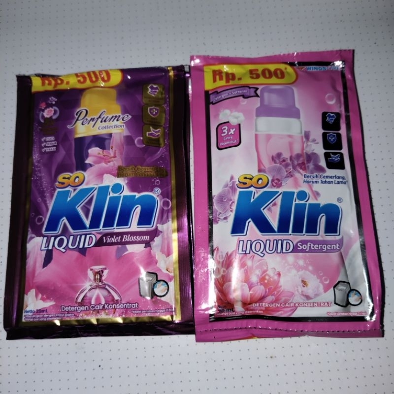 SoKlin Liquid Detergent / So klin Liquid cair 20ml