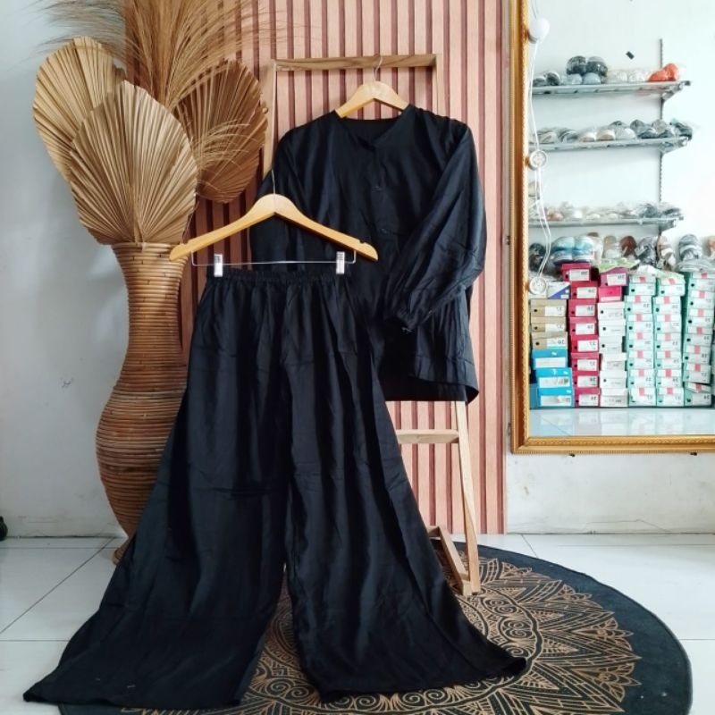 One set/setelan wanita Rayon polos