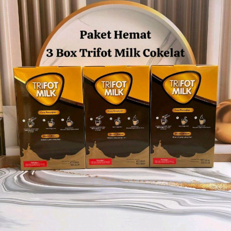 

GROSIR 3BOX TRIFOT MILK VANILA COKELAT BPOM HALAL