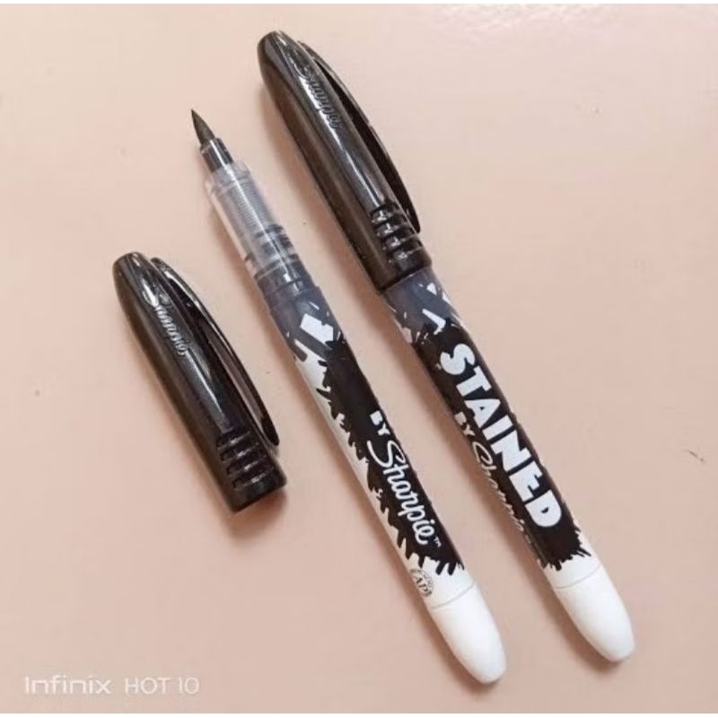 

Sharpie Stained hitam penebal crayon mewarnai garis kontur menggambar