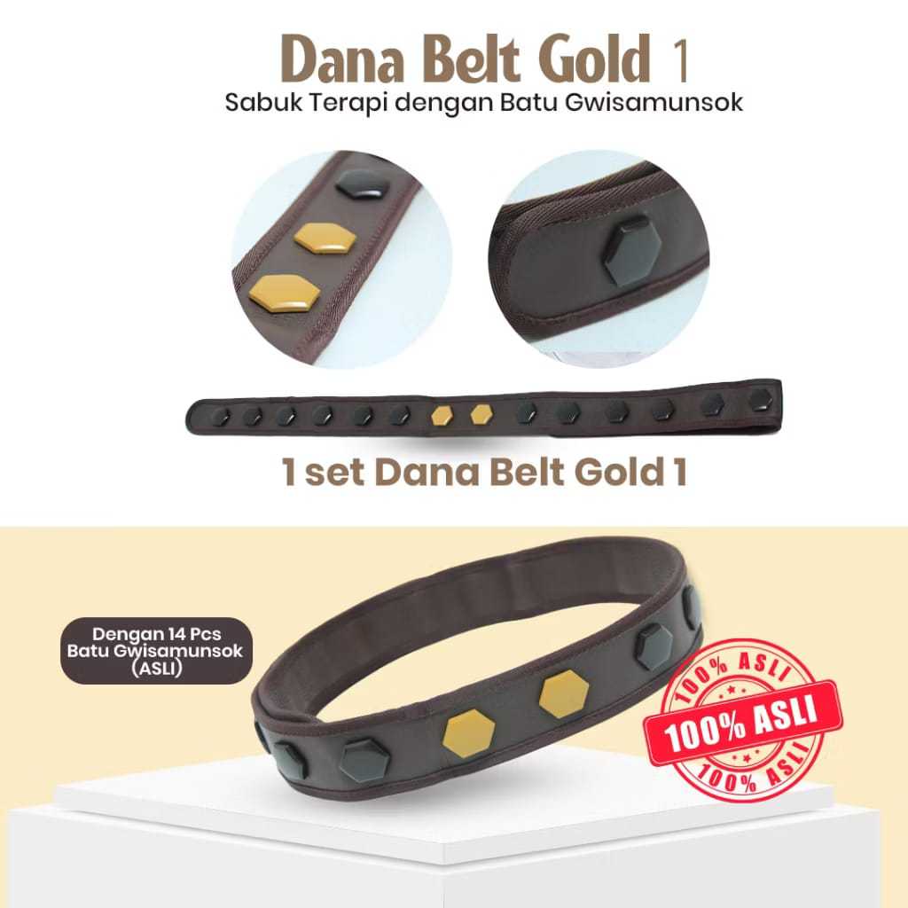 Sabuk Dana Belt | Sabuk Terapi Batu Gwisamunsok | Sabuk Terapi Pinggang dijamin ASLI 100%