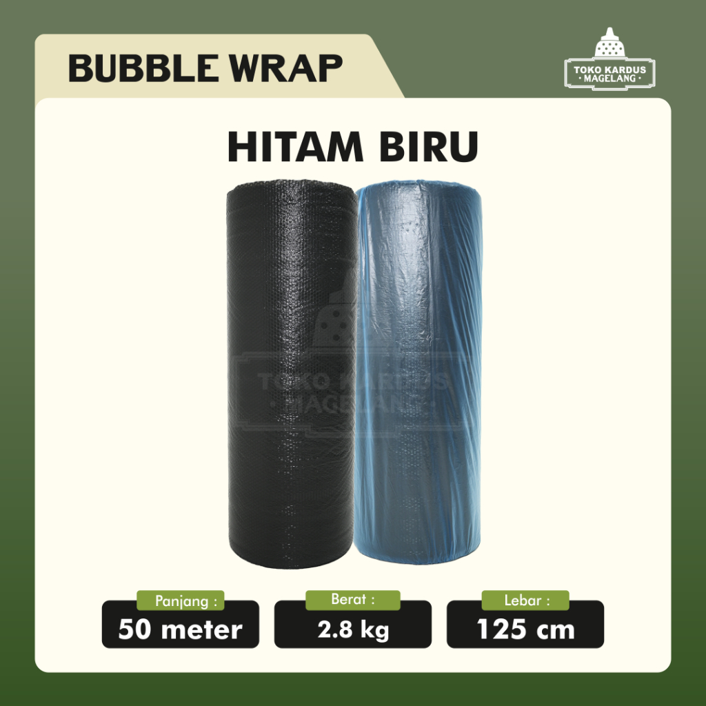 

Bubble Wrap 125 CM Hitam dan Putih Murah Magelang