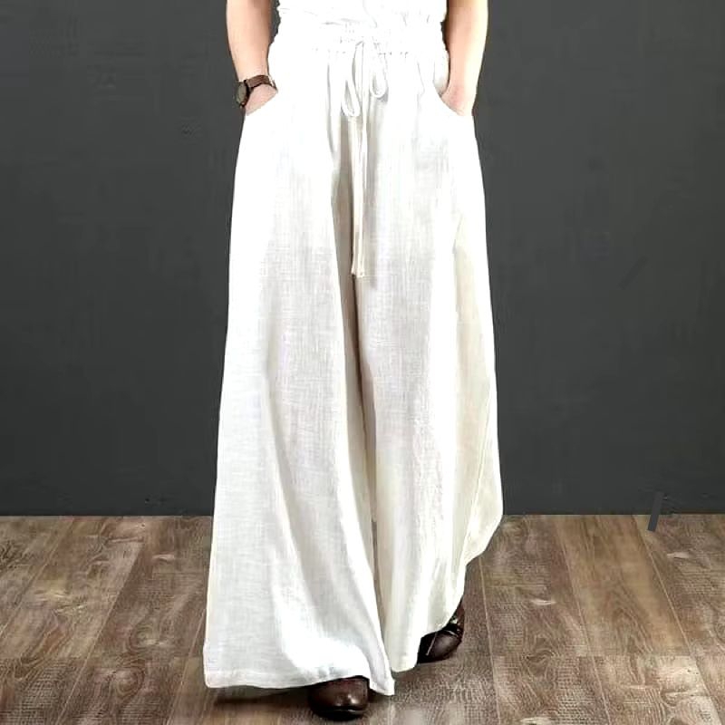 Celana kulot jumbo terbaru bahan kain Katun Linen Original