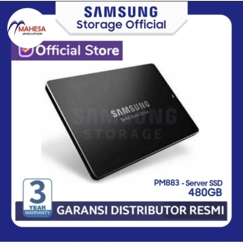 SSD SERVER SAMSUNG 480GB PM893 2.5IN DATACENTER ENTERPRISE SATA 6GBPS 2.5" inch 500GB 512GB
