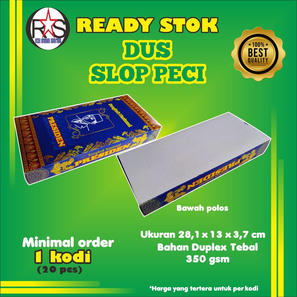 

Ready Stok Dus Slop Peci Psd Full Colour Bawah Polos Murah (harga untuk 20pcs/1 kodi) Bahan Duplex tebal 400 gsm