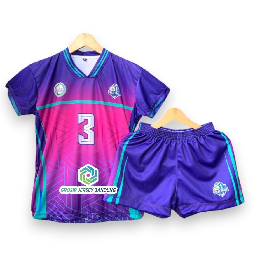 Jersey Voli Cewek Full Printing