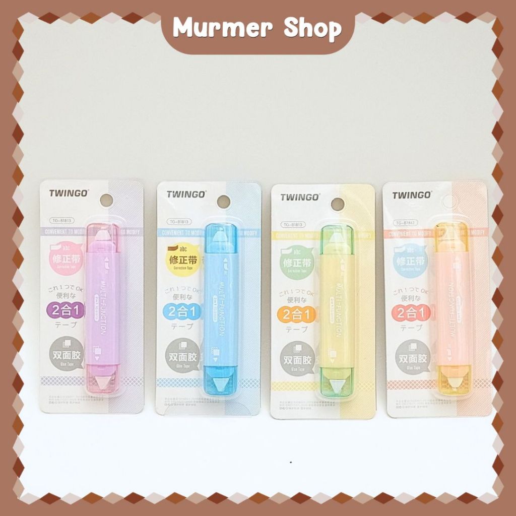 

Tip-X Kertas & Lem Twingo Multi-Function TG-B1813 Glue Tape Correction paper 2in1 Tip ex