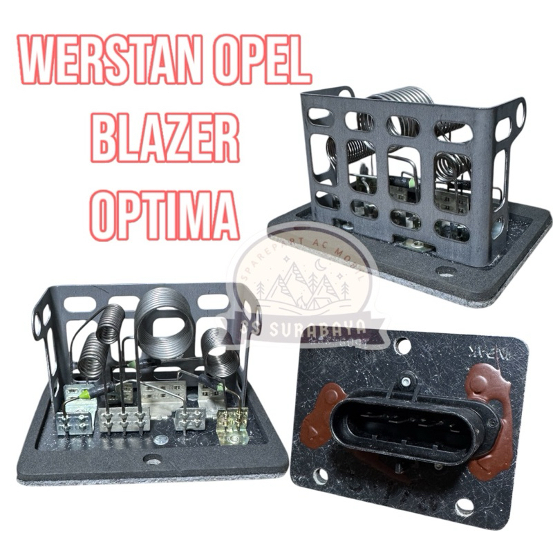 Werstan Opel Blazer Optima Werstan resistor Blower Ac mobil (Baru/New)