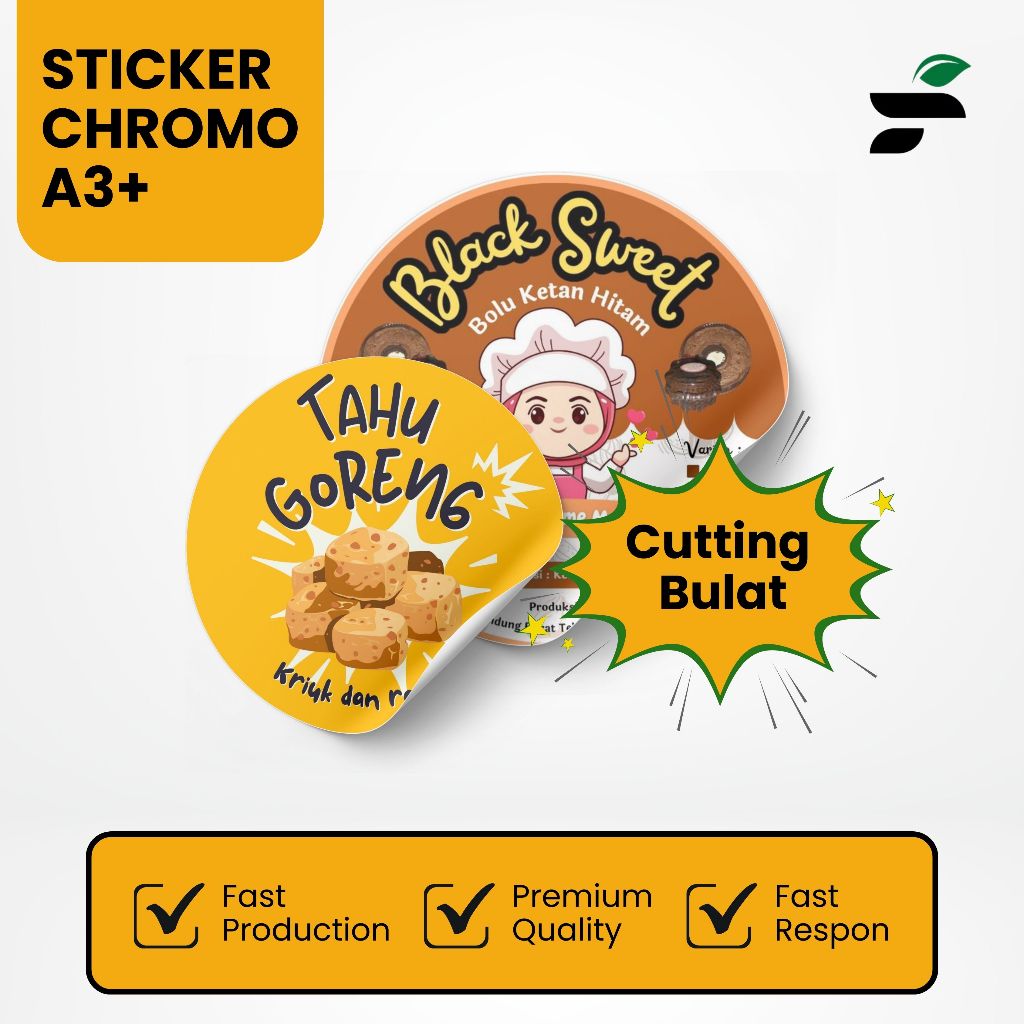 

Buz ADV - Cetak Stiker Chromo Bulat - Label Makanan - Toples - Kemasan Botol Minuman Custom - Sticker Food - Drink - Restaurant